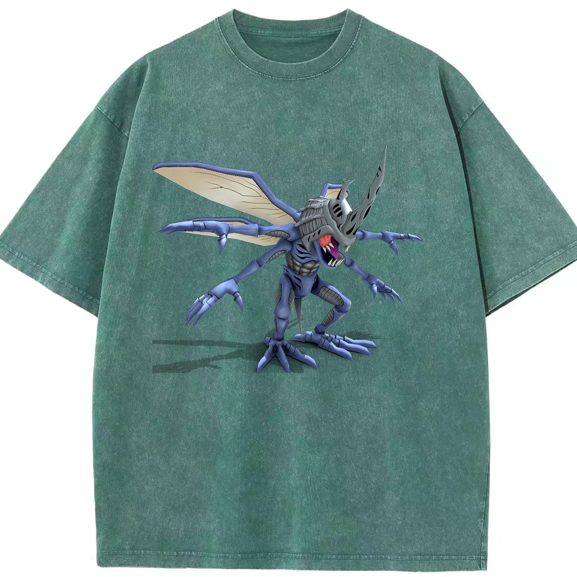 （画像用） Digimon デジタルモンスター/デジモン 綿100% ヴィンテージ風 半袖Tシャツ（フロントプリント）